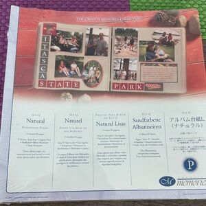 CREATIVE MEMORIES Natural 12x12 Replacement Scrapbook Pages 15 Sheets/30 Pages